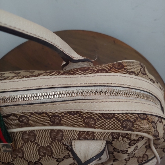 Authentic Gucci GG Monogram Supreme Sherry Web Princy Boston Tote Shoulder Bag - Picture 14 of 14